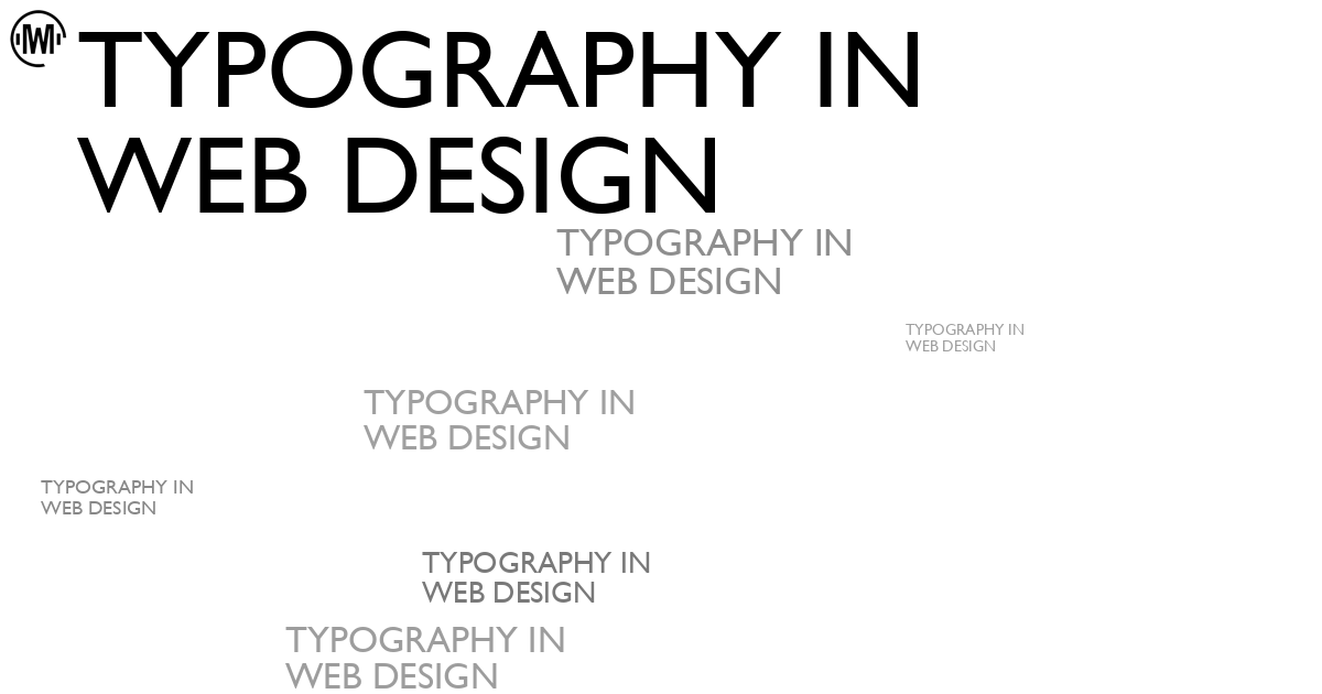 Illustration of Typography in Web Design