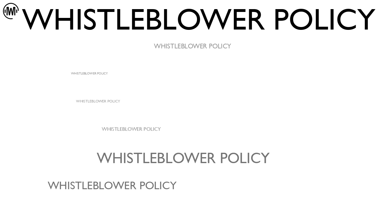 Illustration of Whistleblower Policy