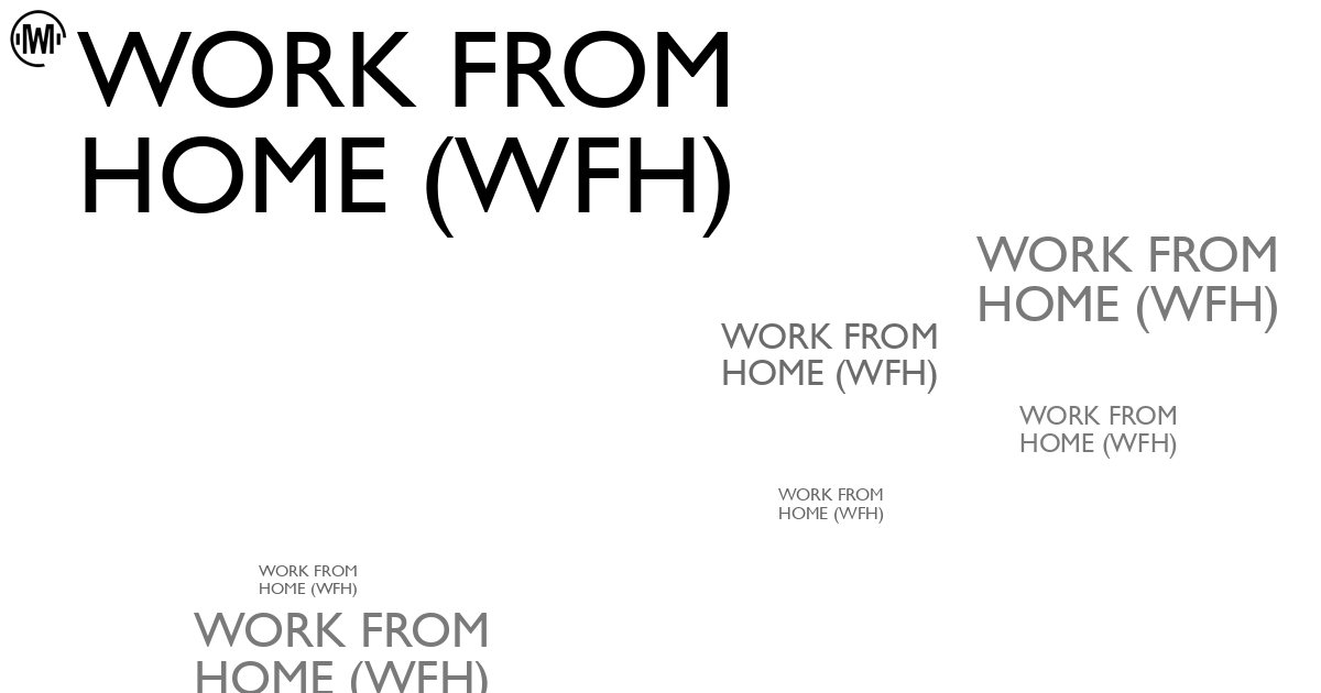 Illustration of Work From Home (WFH)